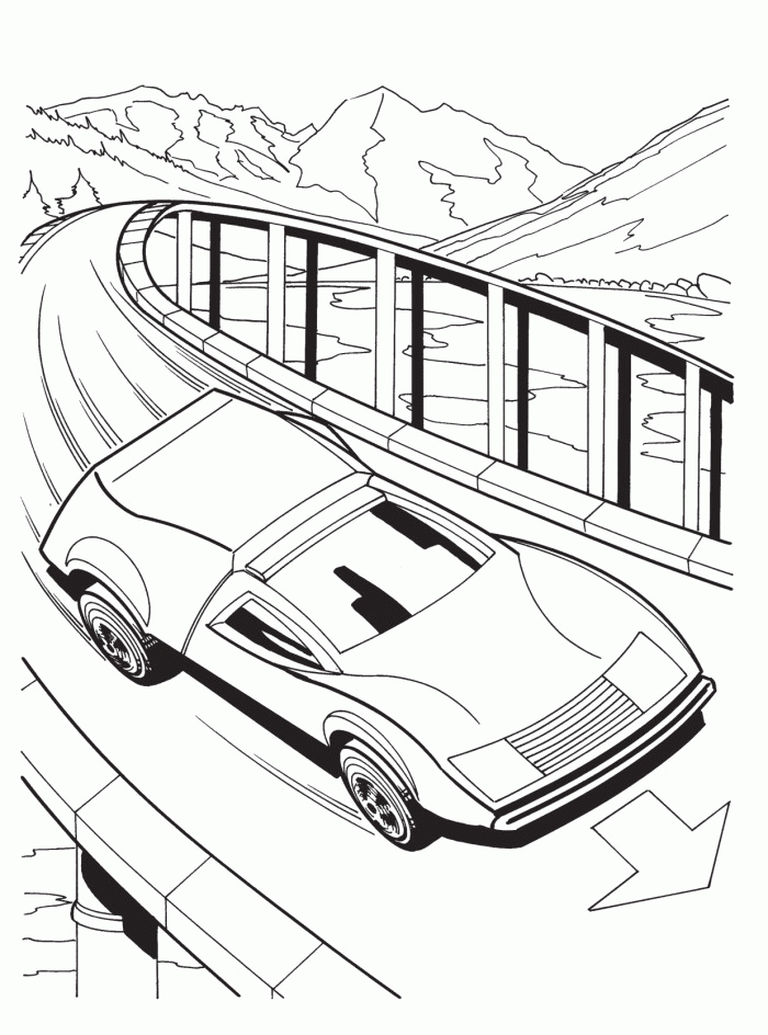 Hot Wheels Cars With The Best Machines Coloring Pages - Hot Wheels
