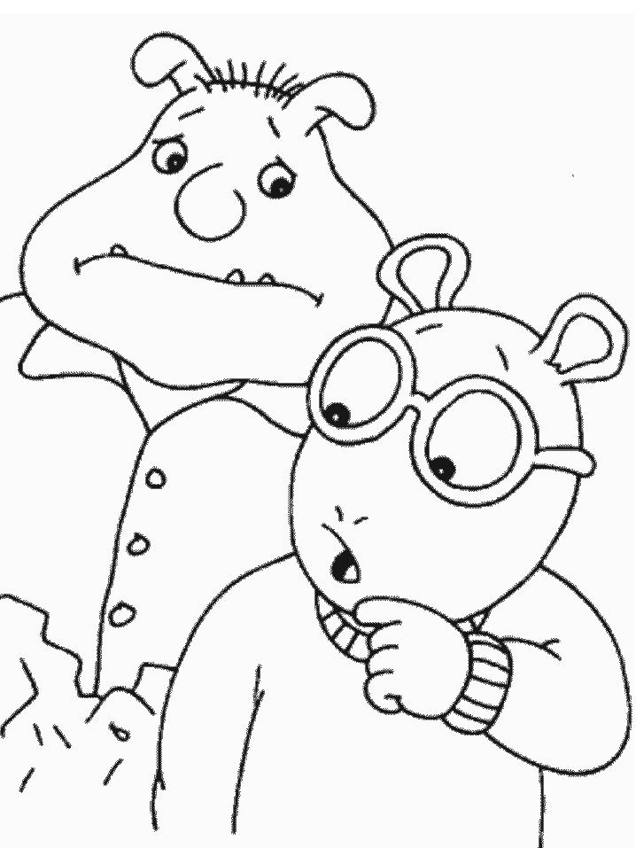 Printable Arthur 35 Cartoons Coloring Pages