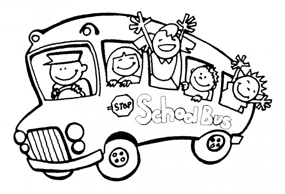 School Bus Coloring Page | Clipart library - Free Clipart Images