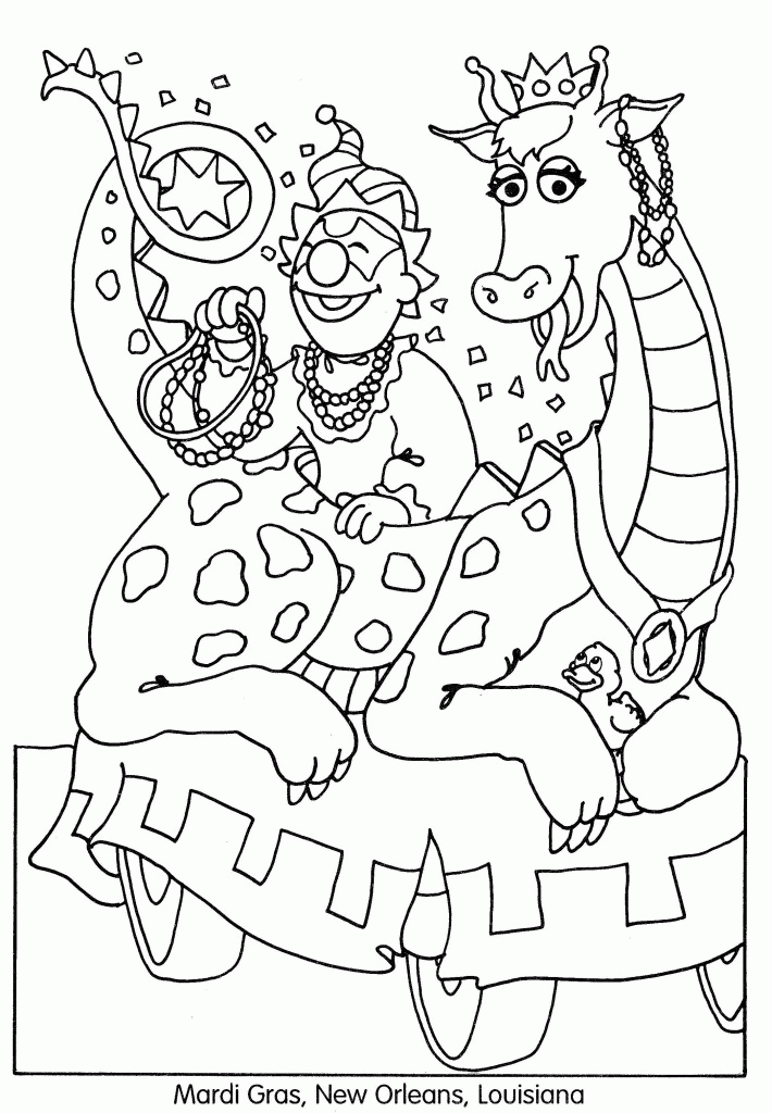 Mardi Gras| Coloring Pages for Kids- Free Printable Coloring Worksheets
