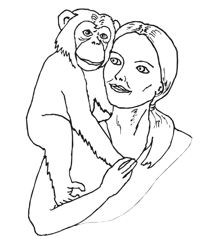 Monkey Coloring Pages | Love coloring pages | Free Printable