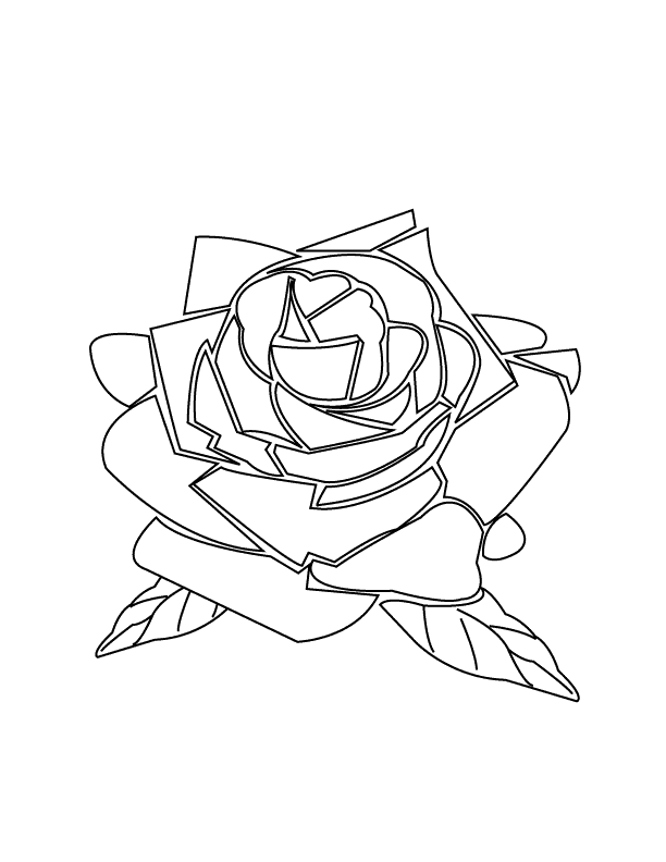 Free Rose Pictures To Color, Download Free Rose Pictures To Color png