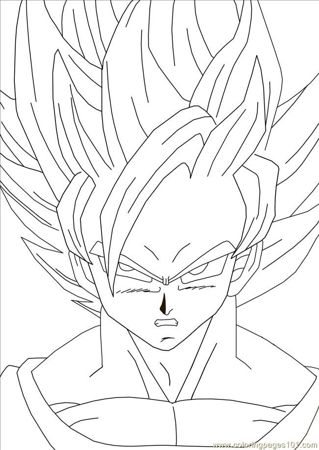 Free Dragon Ball Z Goku Coloring Pages, Download Free Dragon Ball Z Goku  Coloring Pages png images, Free ClipArts on Clipart Library