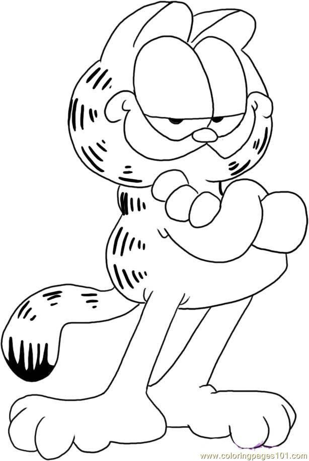 Coloring Pages Garfield Step 5 (Cartoons  Garfield)| free printable