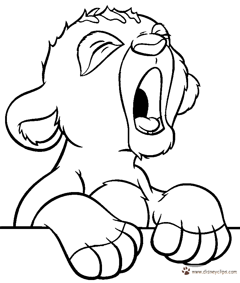 The Lion King Coloring Page - Disney Kids Games