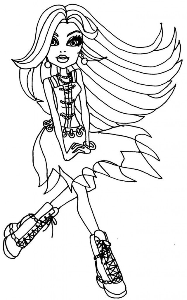 monster high printable coloring pages