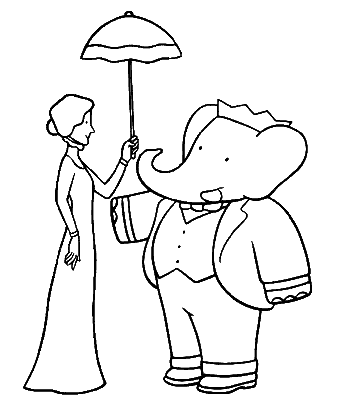 Babar | Coloring pages