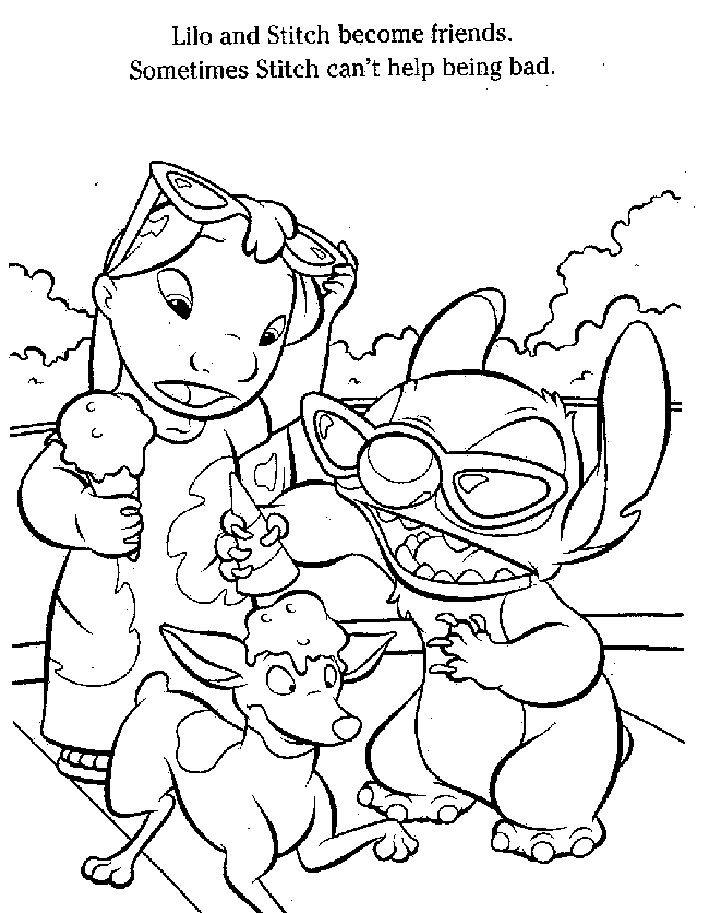 Lilo And Stitch Coloring Pages Clip Art Library