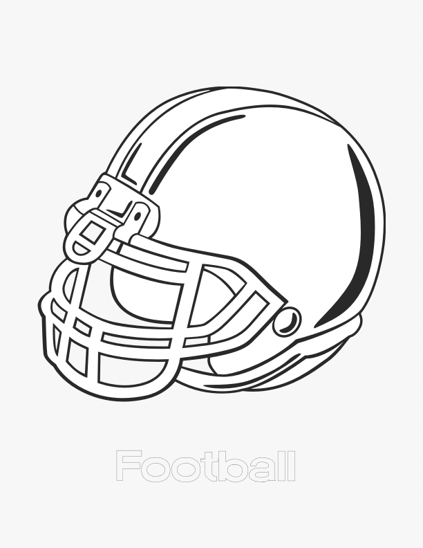 Football Helmets Coloring Pages | Free Printable Coloring Pages