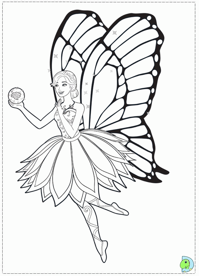 Free Barbie Mariposa Coloring Pages Download Free Clip Art Free Clip Art On Clipart Library
