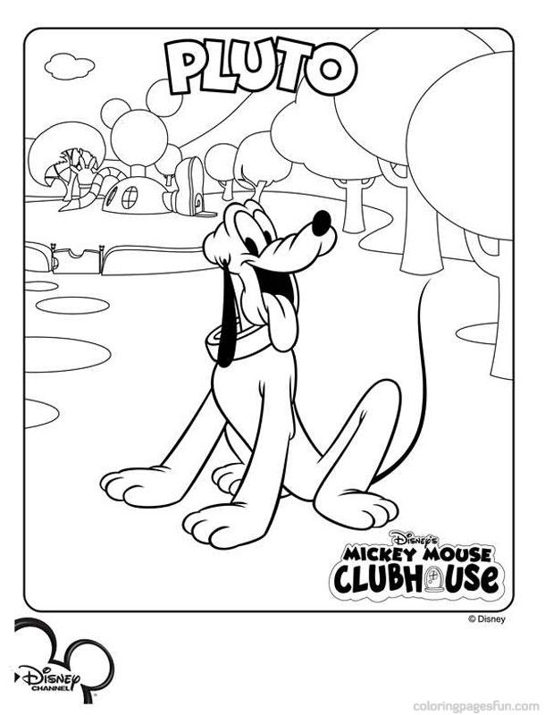Free Coloring Page Of Mickey Mouse Clubhouse, Download Free Coloring