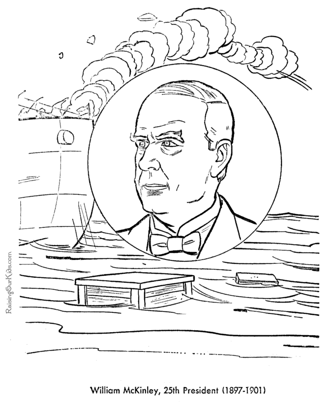 William McKinley coloring pages - free and printable!