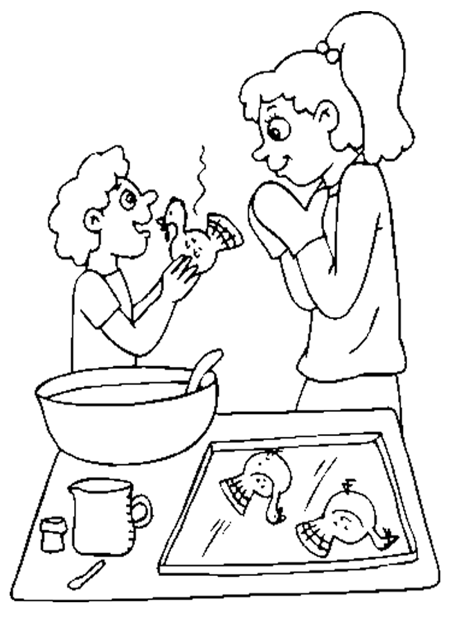 hello kitty cooking coloring pages - Clip Art Library