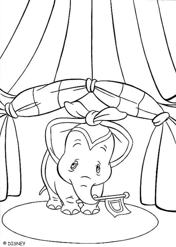 Dumbo Colouring Pages