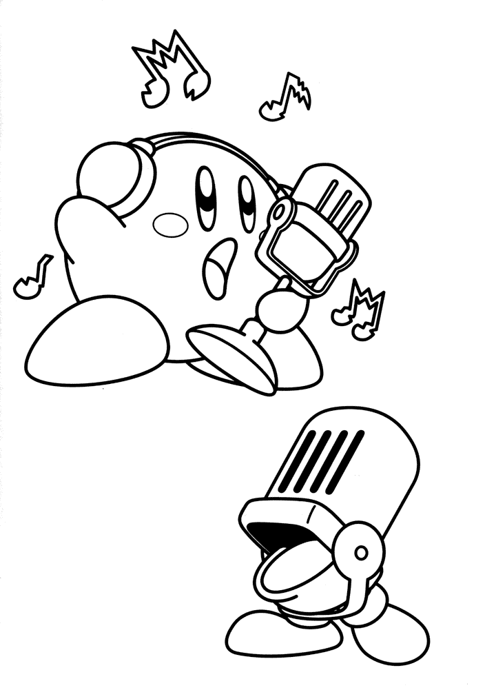 271 Cartoon Kirby Star Allies Coloring Pages with Animal character