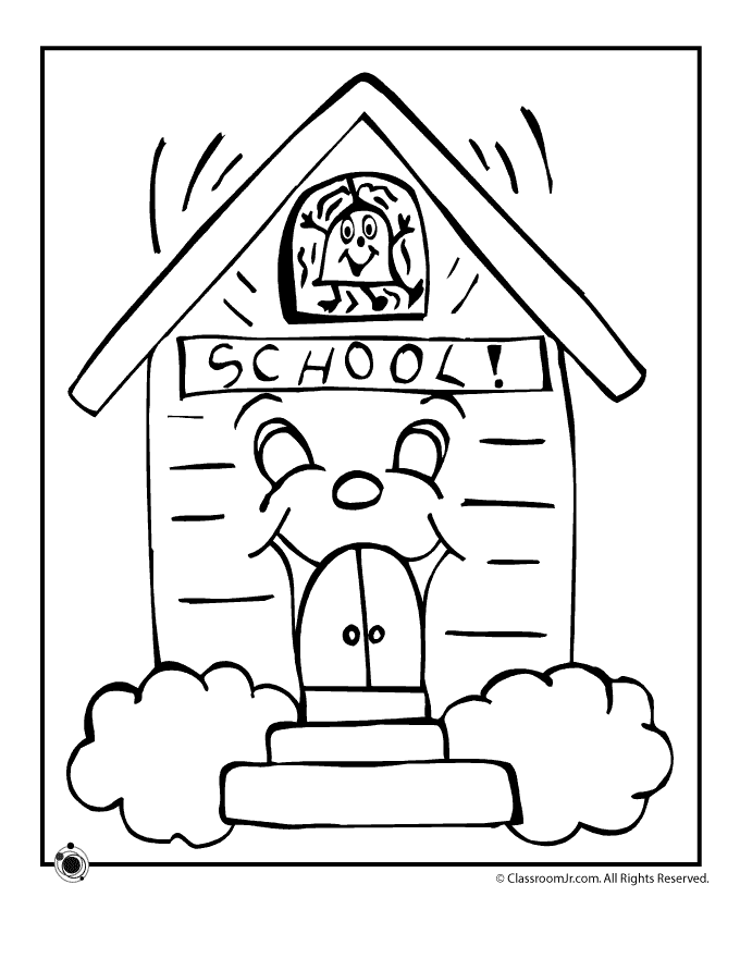 School House Coloring Pages | Free Printable Coloring Pages | Free