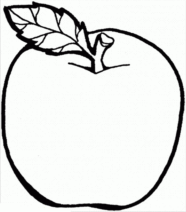 apple orange Colouring Pages