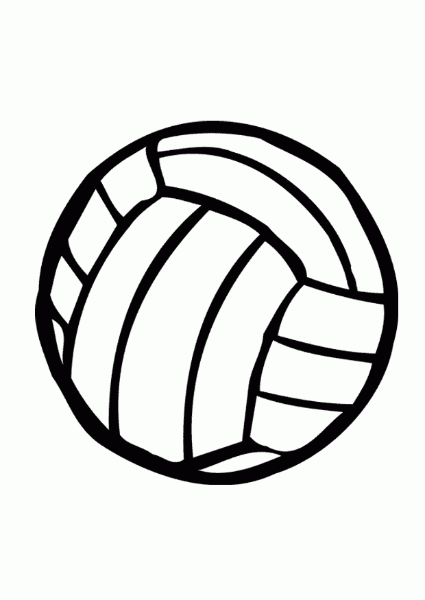 Volleyball-coloring-page-1 | Free Coloring Page on Clipart Library
