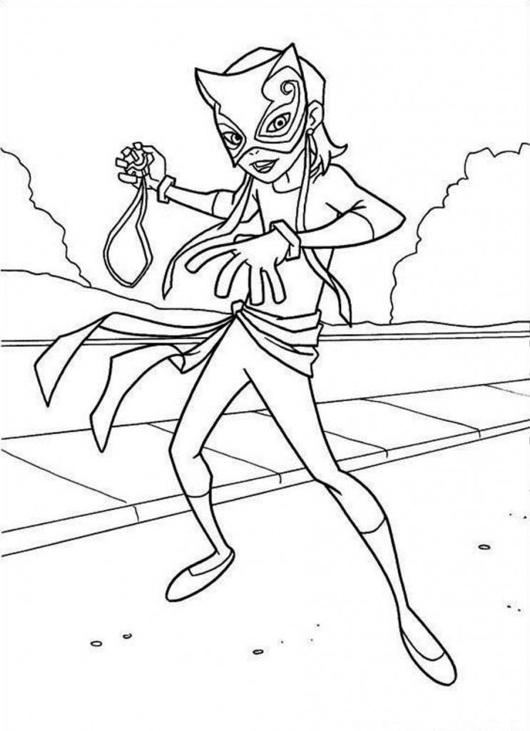 Catwoman Coloring Pages For Kids - Coloring Pages for Kids