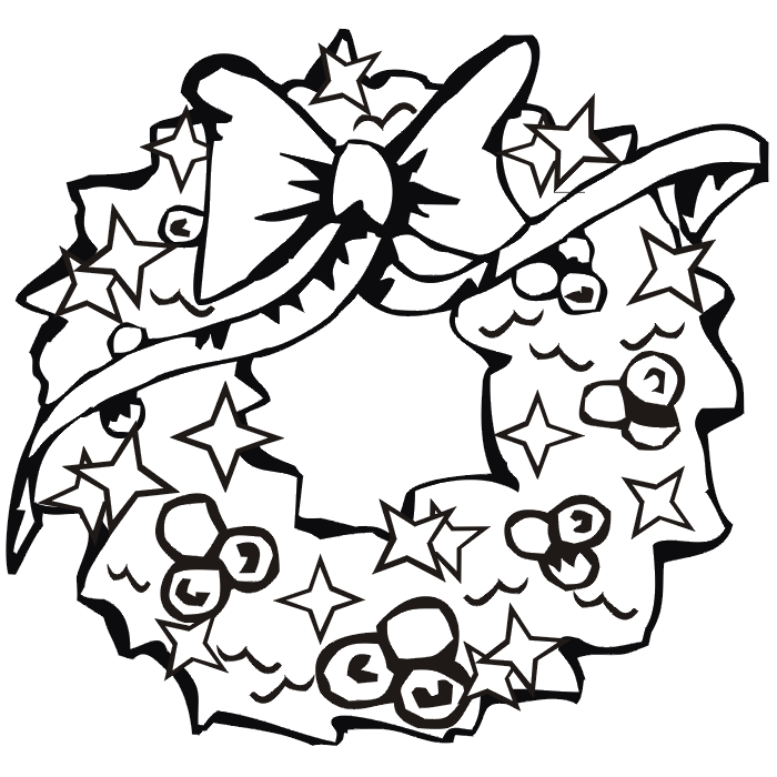 Free Christmas Clip Art Coloring Pages, Download Free Christmas Clip ...