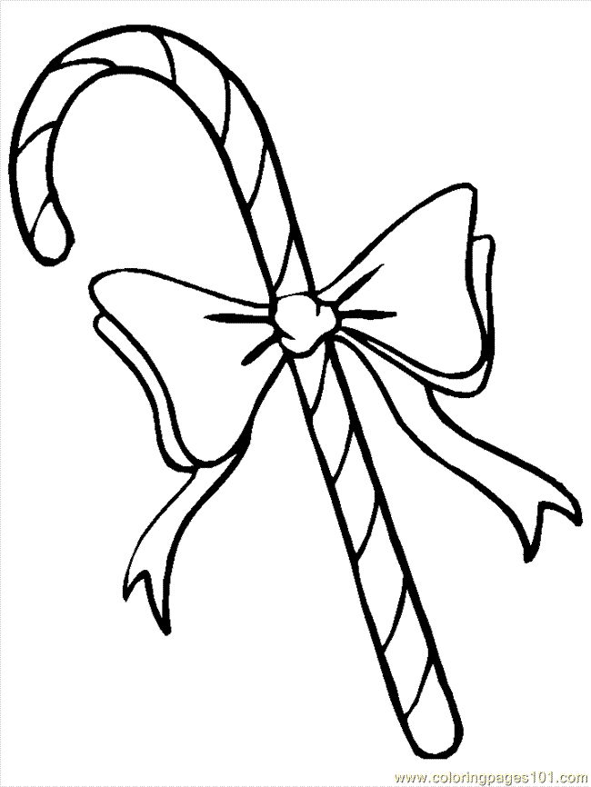 Coloring Pages Candy Canes  (Cartoons  Christmas)| free printable