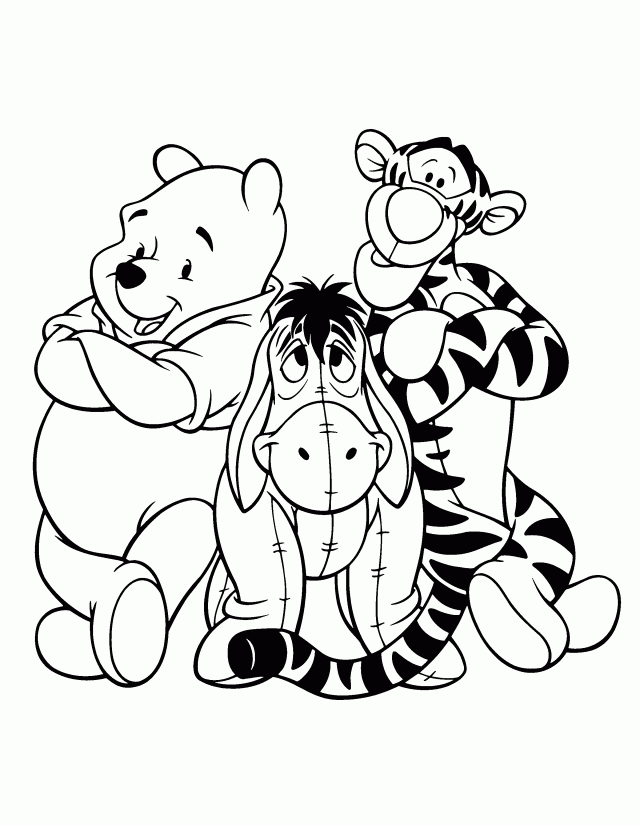 Baby Winnie The Pooh Coloring Pages Free Coloring Pages