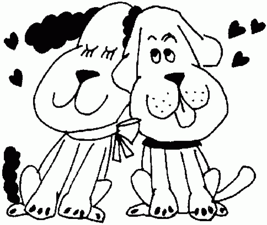 Puppies Coloring pages