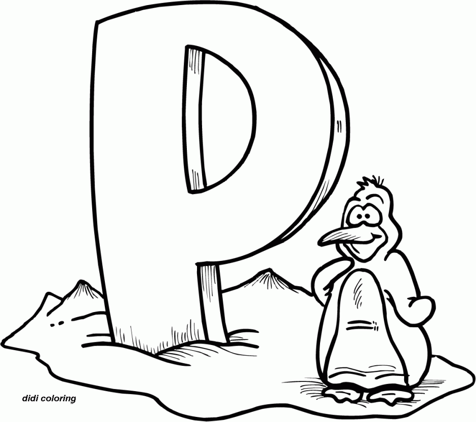 Free Letter P Coloring Pages, Download Free Letter P Coloring Pages png