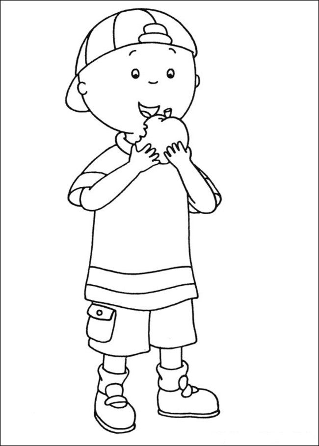 Caillou Coloring Pages and Book | Unique Coloring Pages