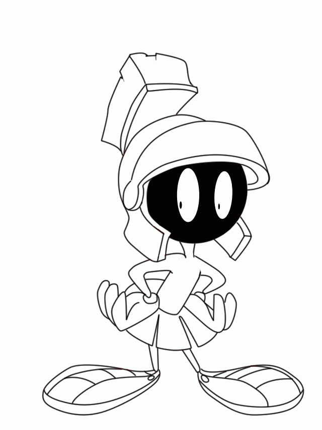 Clip Arts Related To : marvin the martian coloring pages. view all Martian...