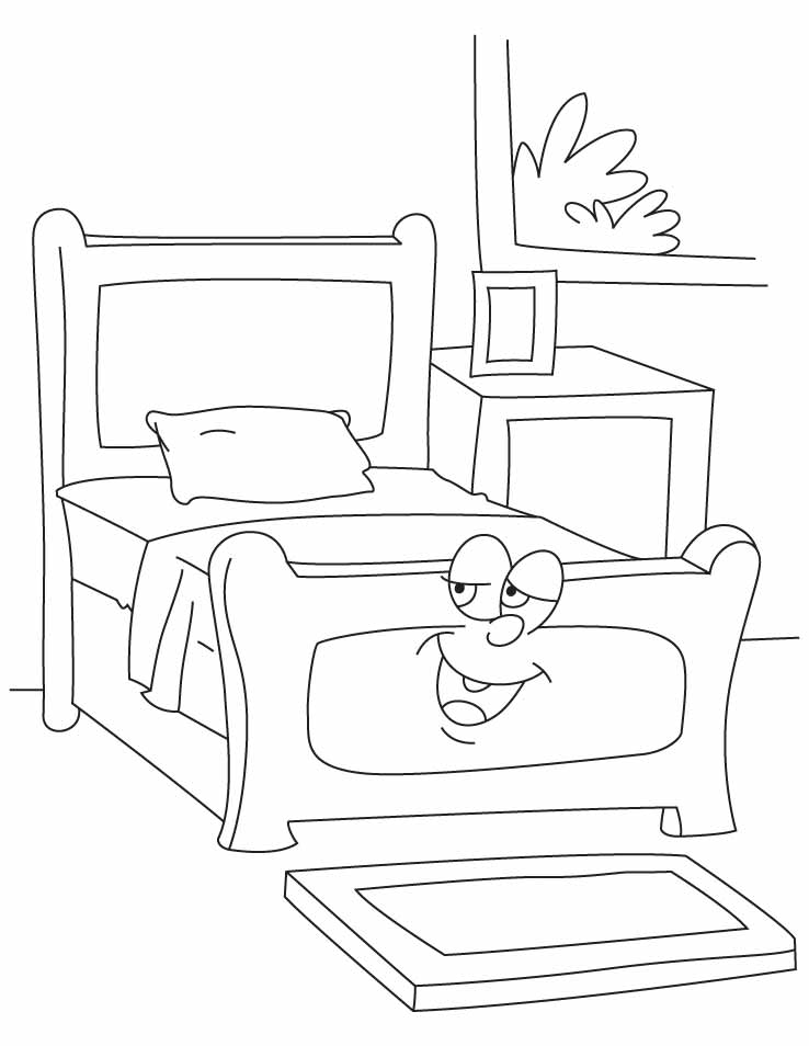 Free Bed Coloring Page, Download Free Clip Art, Free Clip Art on