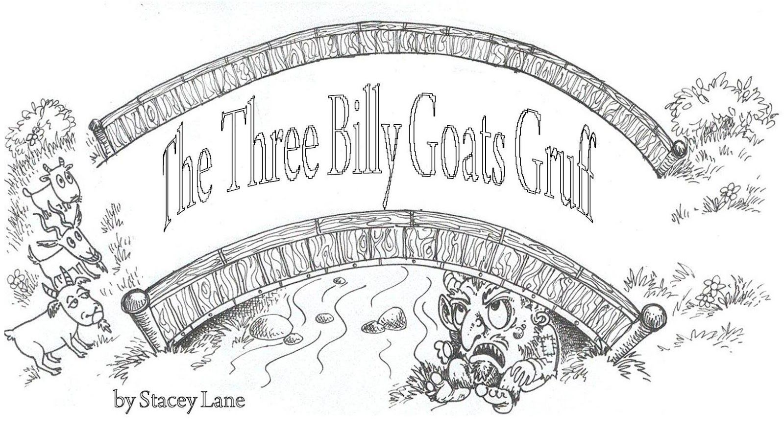 Free Three Billy Goats Gruff Coloring Pages