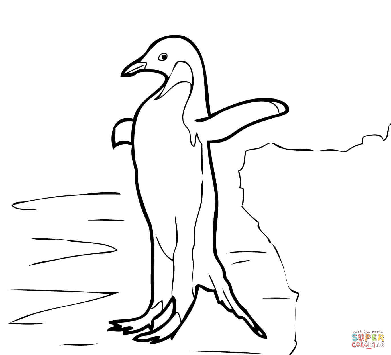 Домик пингвина раскраска