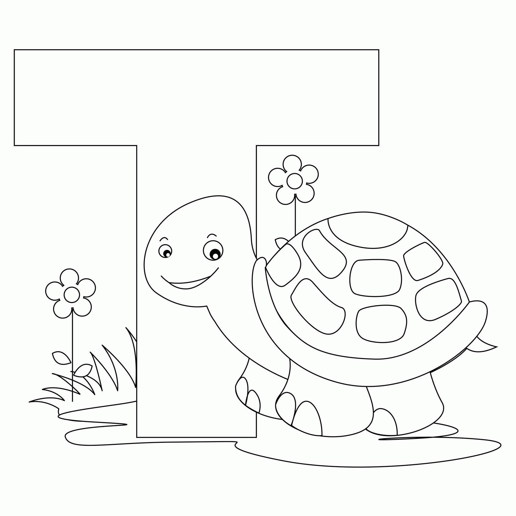 Free T Coloring Pages Download Free T Coloring Pages Png Images Free 