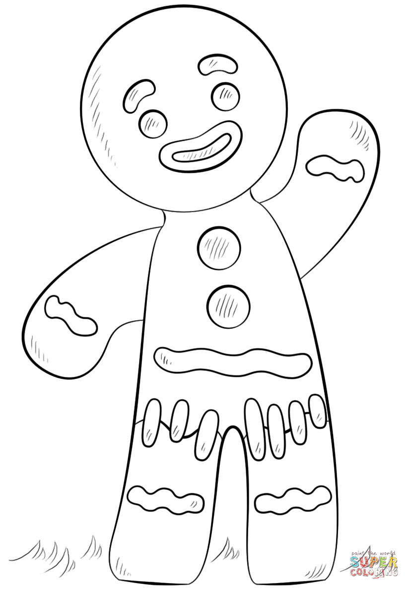 Free Gingerbread Boy And Girl Coloring Pages Download Free Gingerbread