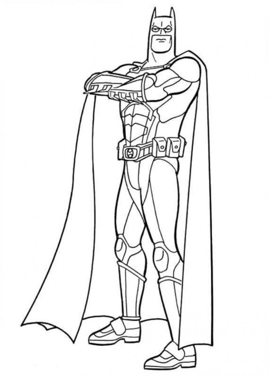printable colouring in of batman   Clip Art Library