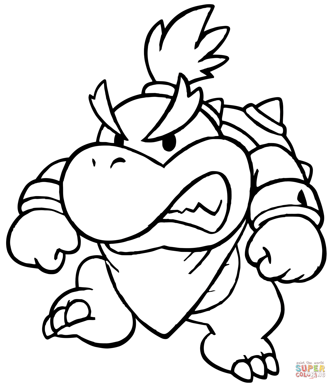 Baby Bowser coloring page | Free Printable Coloring Pages