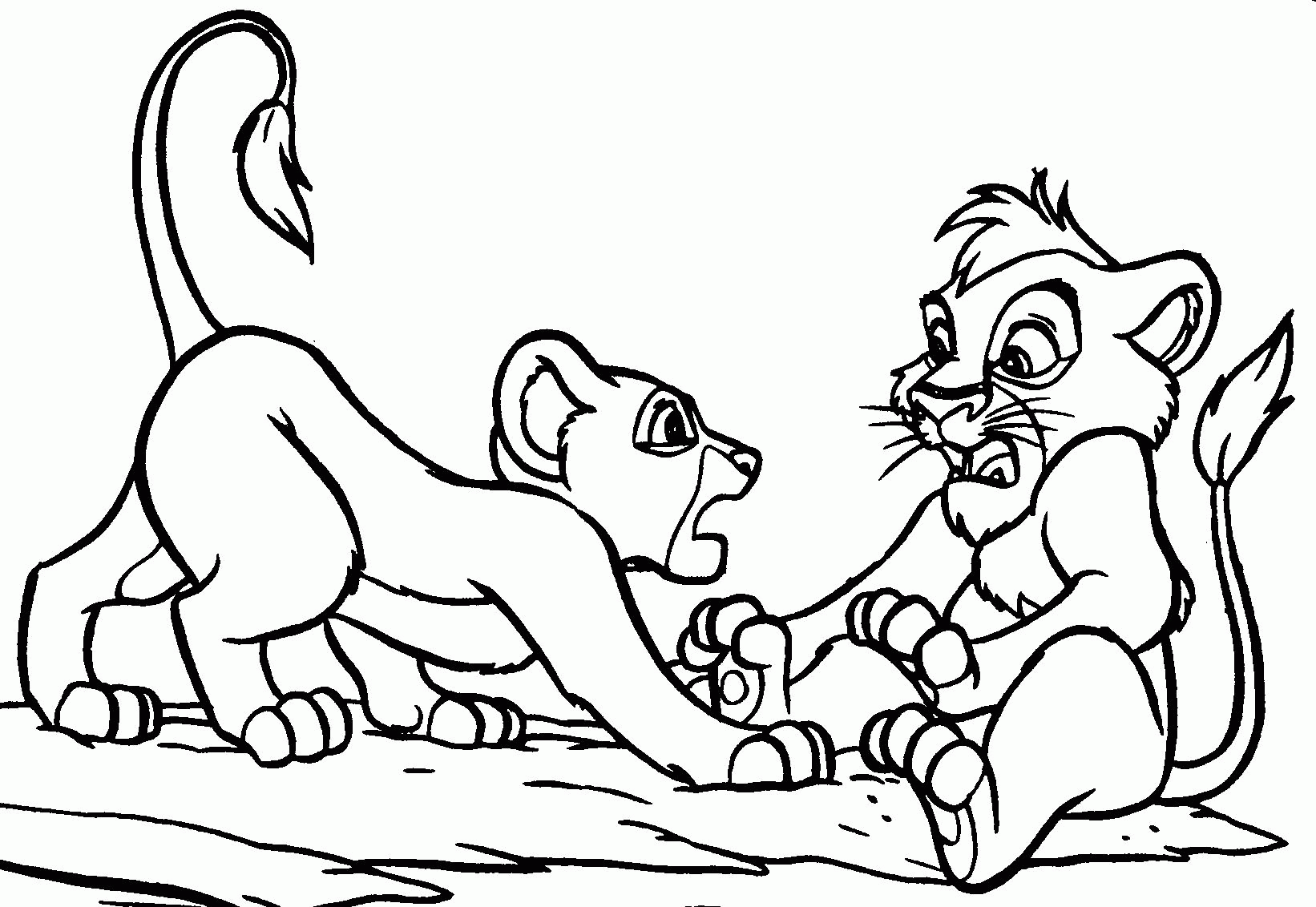 Coloring Pages Of The Lion King 2 | High Quality Coloring Pages