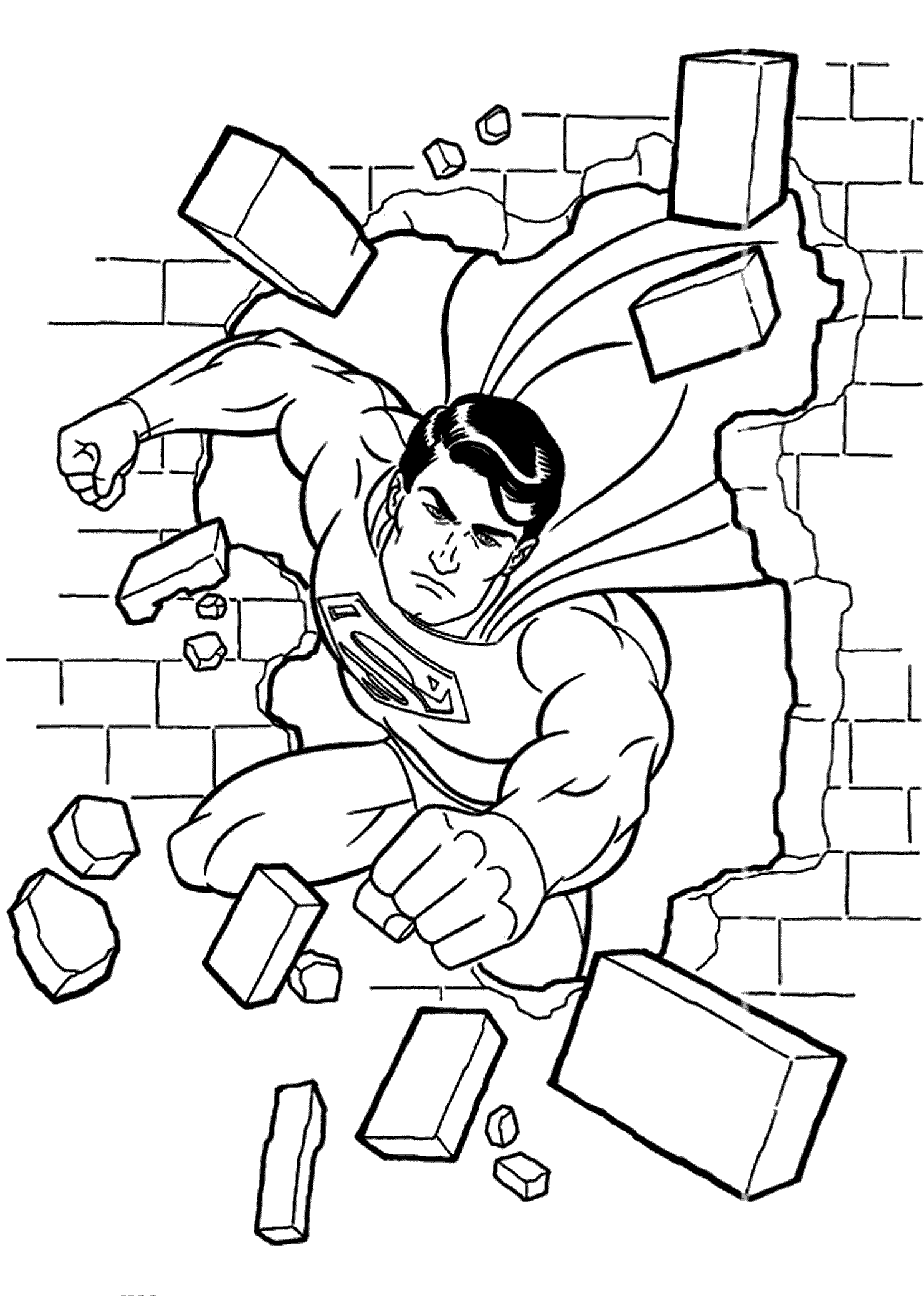 Anime Manga Coloring Pages Superman | Coloring Pages For All Ages
