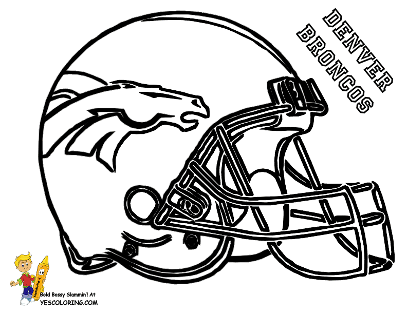 Denver Broncos Coloring Pages  