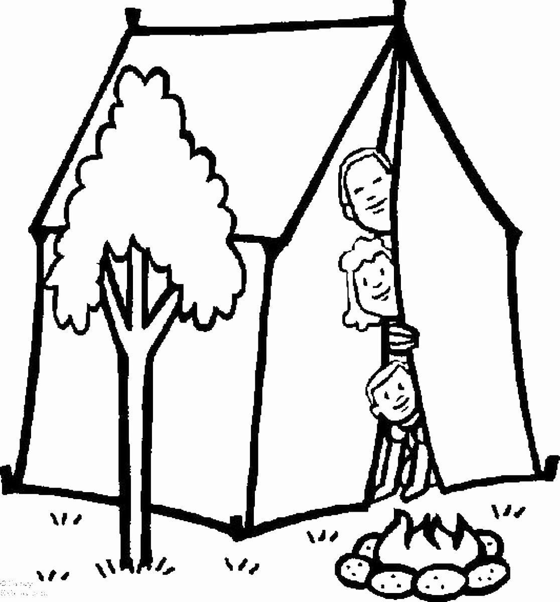 Free Free Printable Coloring Pages For Kids Camping Download Free