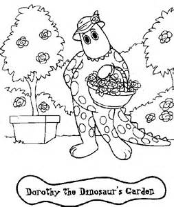 Free dorothy the dinosaur colouring pages