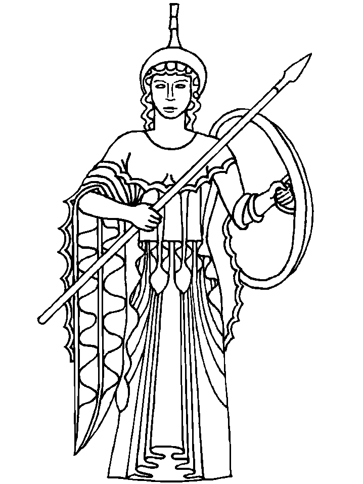 free greek coloring pages