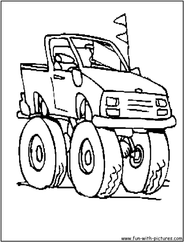 Monster Truck Printable Coloring Pages Grave Digger Monster
