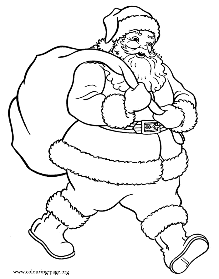 bag of gifts Colouring Pages