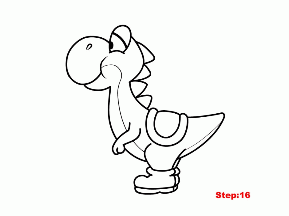 Coloring Pages Tremendous Yoshi Coloring Pages Picture