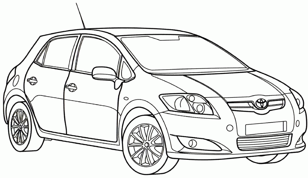 Toyota-Auris-Coloring-Page