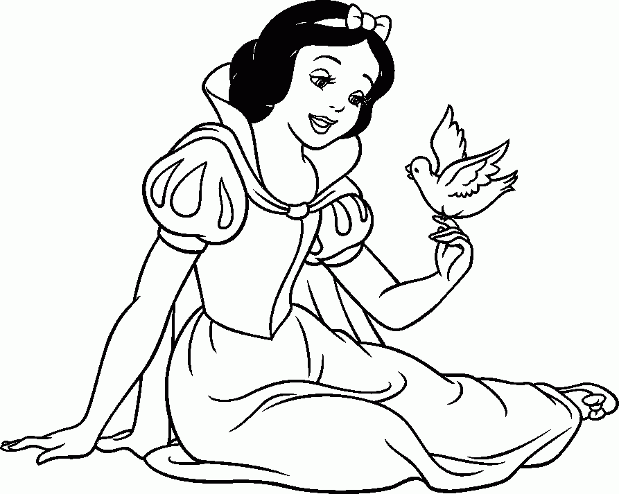 Disney Princess Coloring Pages Snow White Disney Coloring