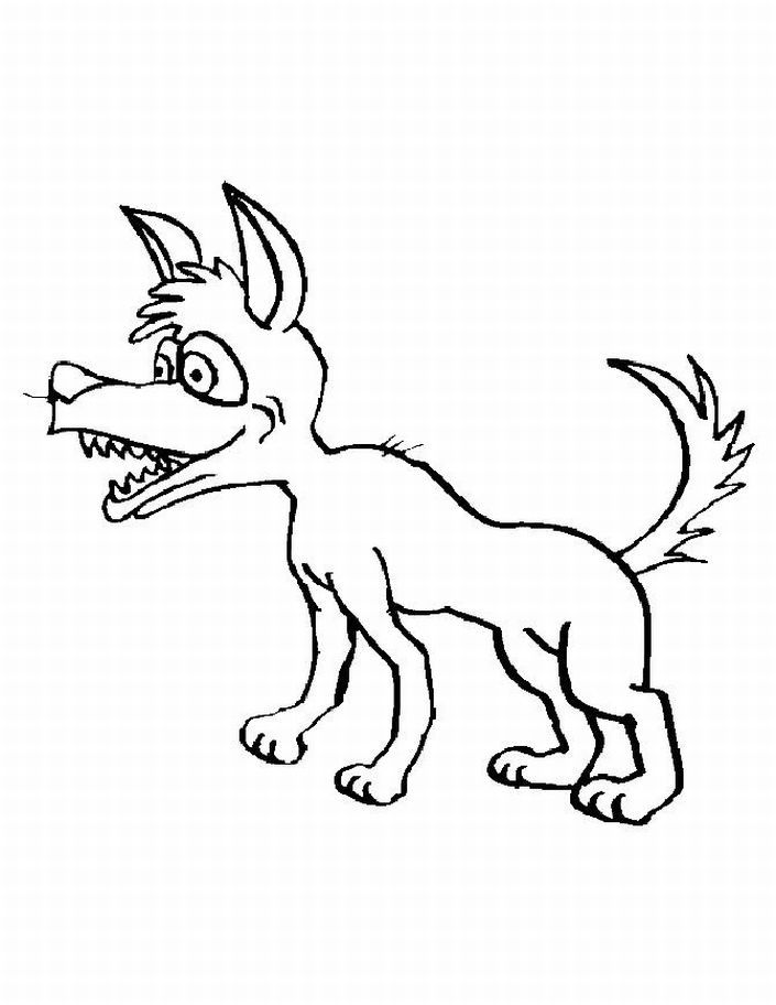 animal coloring pages coyote