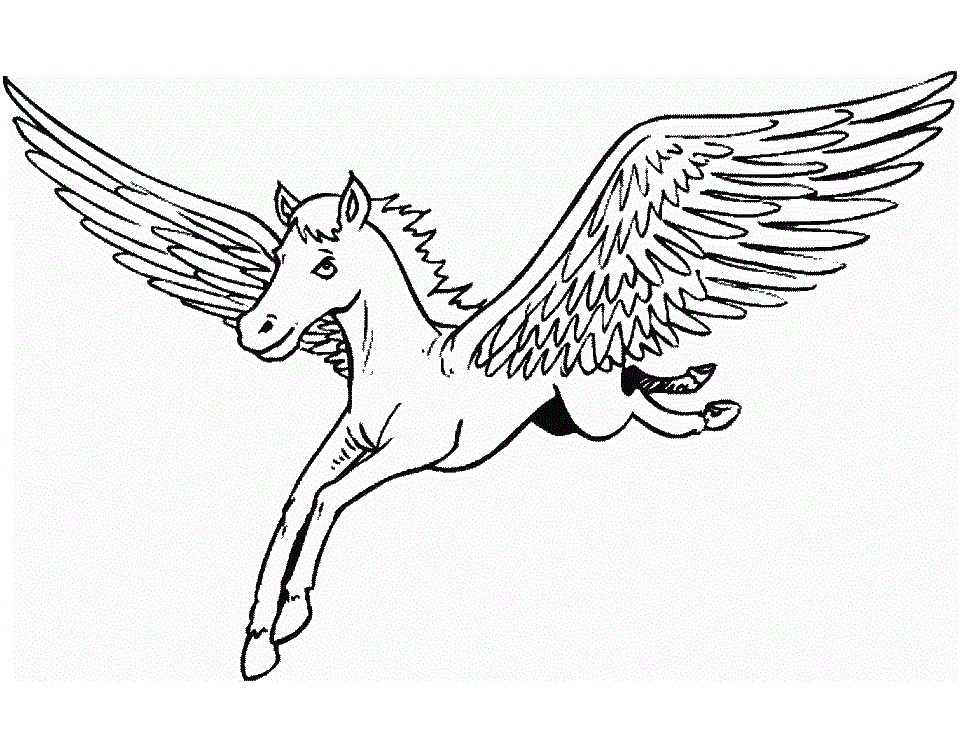 Pegasus Coloring Page | free 